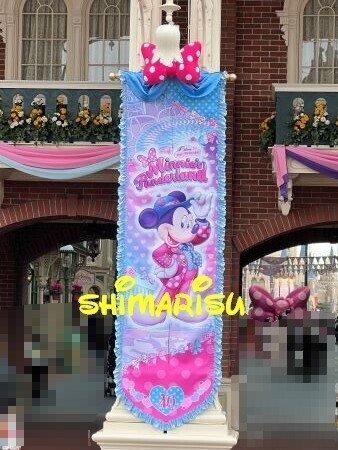 ミニーのファンダーランドのバナー！（ミニファン初見＆40周年